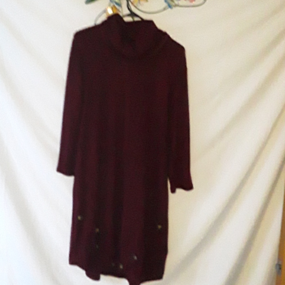 Women's Maroon As U Wish Sweater Dress Size XL